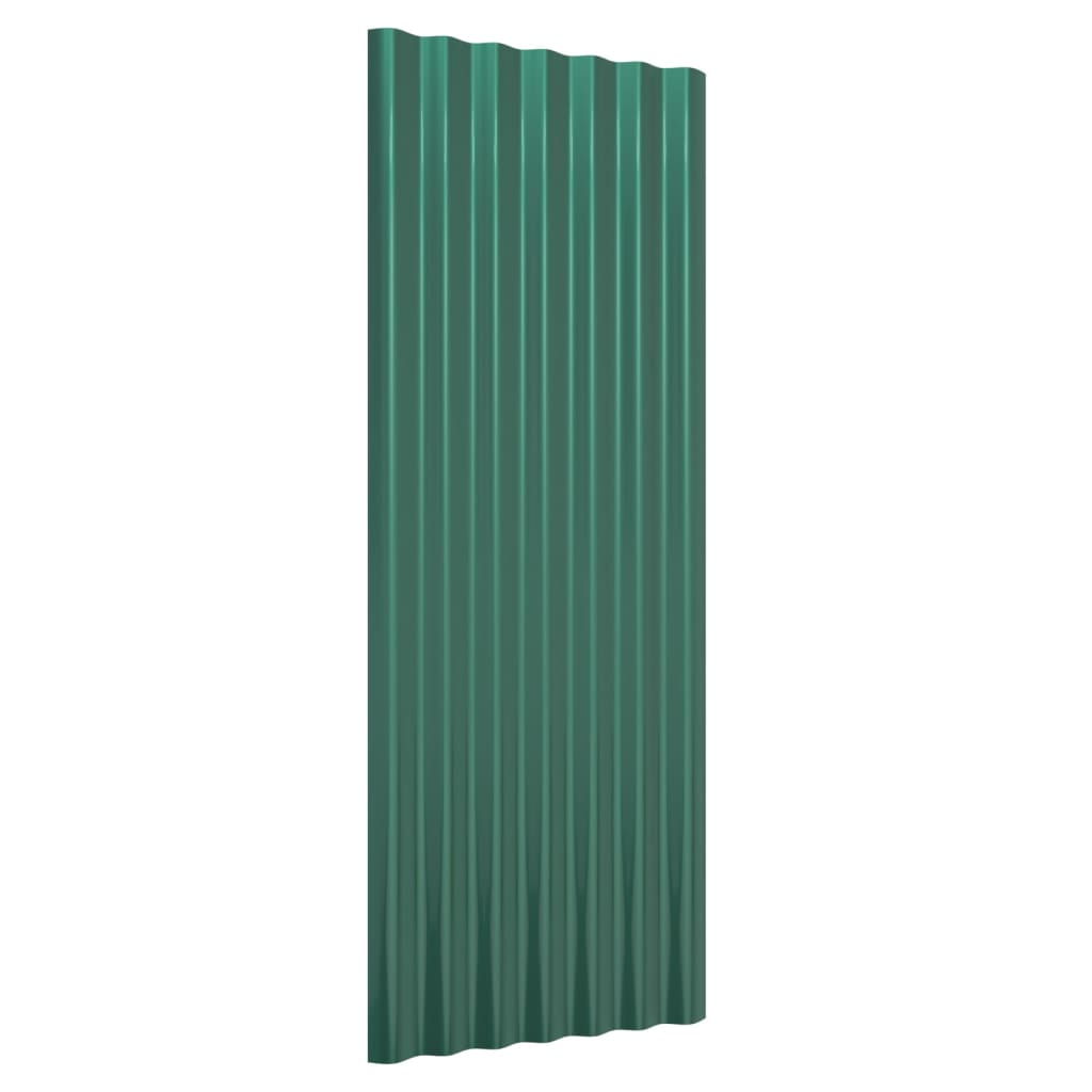 Pannelli per Tetto 12 pz Acciaio Zincato 100x36 cm