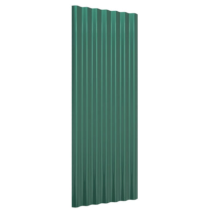 Pannelli per Tetto 12 pz Acciaio Zincato 100x36 cm