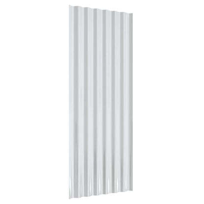 Pannelli per Tetto 12 pz Acciaio Zincato Antracite 100x36 cm