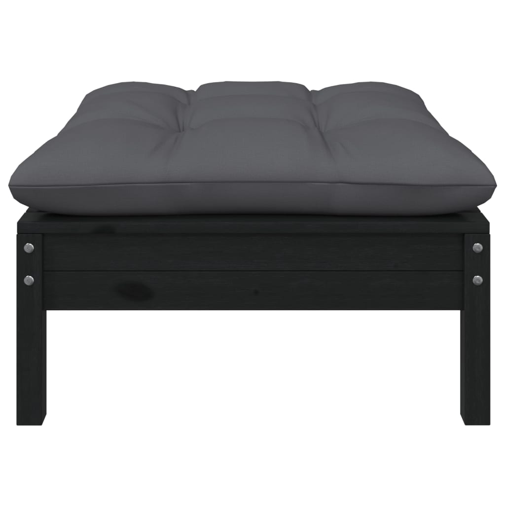 Set Divani da Giardino 5 pz con Cuscini Legno Massello di Pino