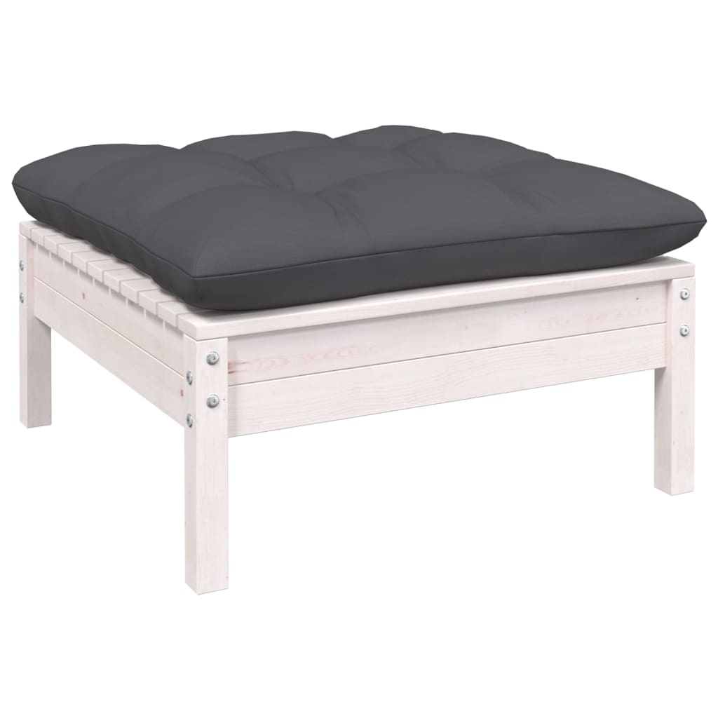 Set Salotto Giardino con Cuscini 9 pz in Legno Massello di Pino