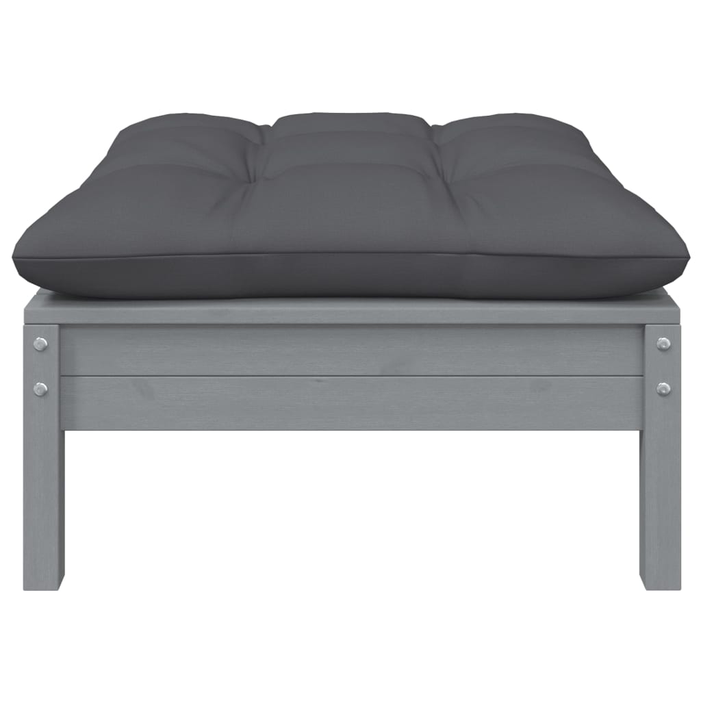 Set Salotto Giardino con Cuscini 9 pz in Legno Massello di Pino
