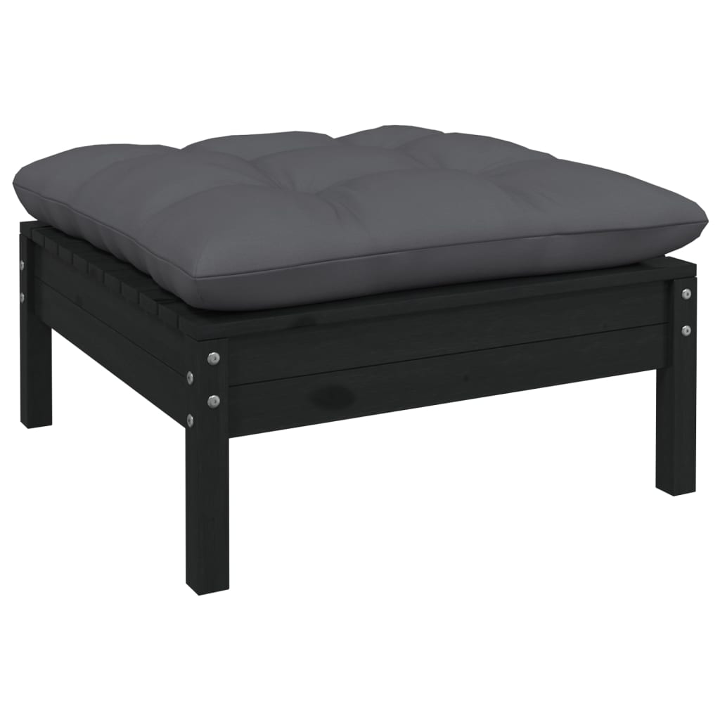Set Salotto Giardino con Cuscini 9 pz in Legno Massello di Pino