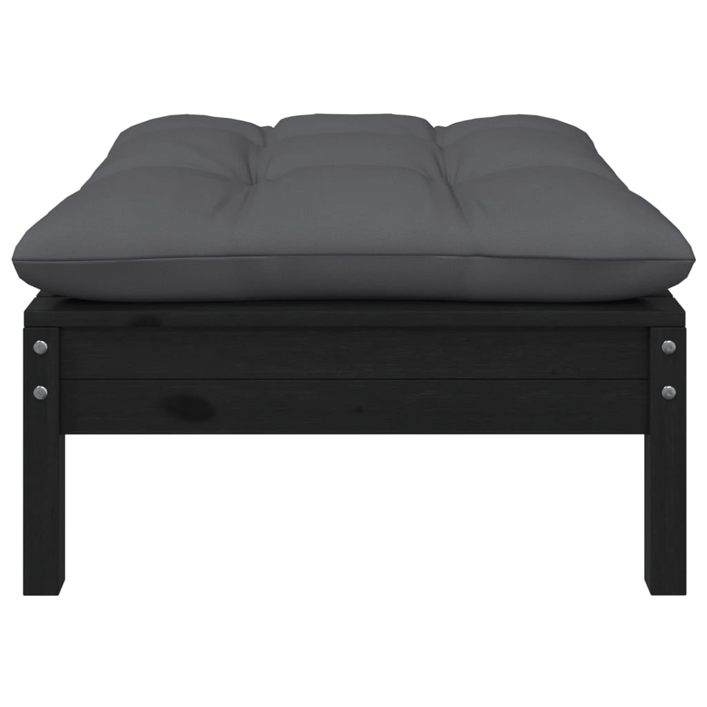 Set Salotto da Giardino 7pz con Cuscini Legno Massello di Pino
