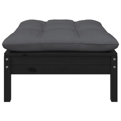Set Salotto da Giardino 7pz con Cuscini Legno Massello di Pino