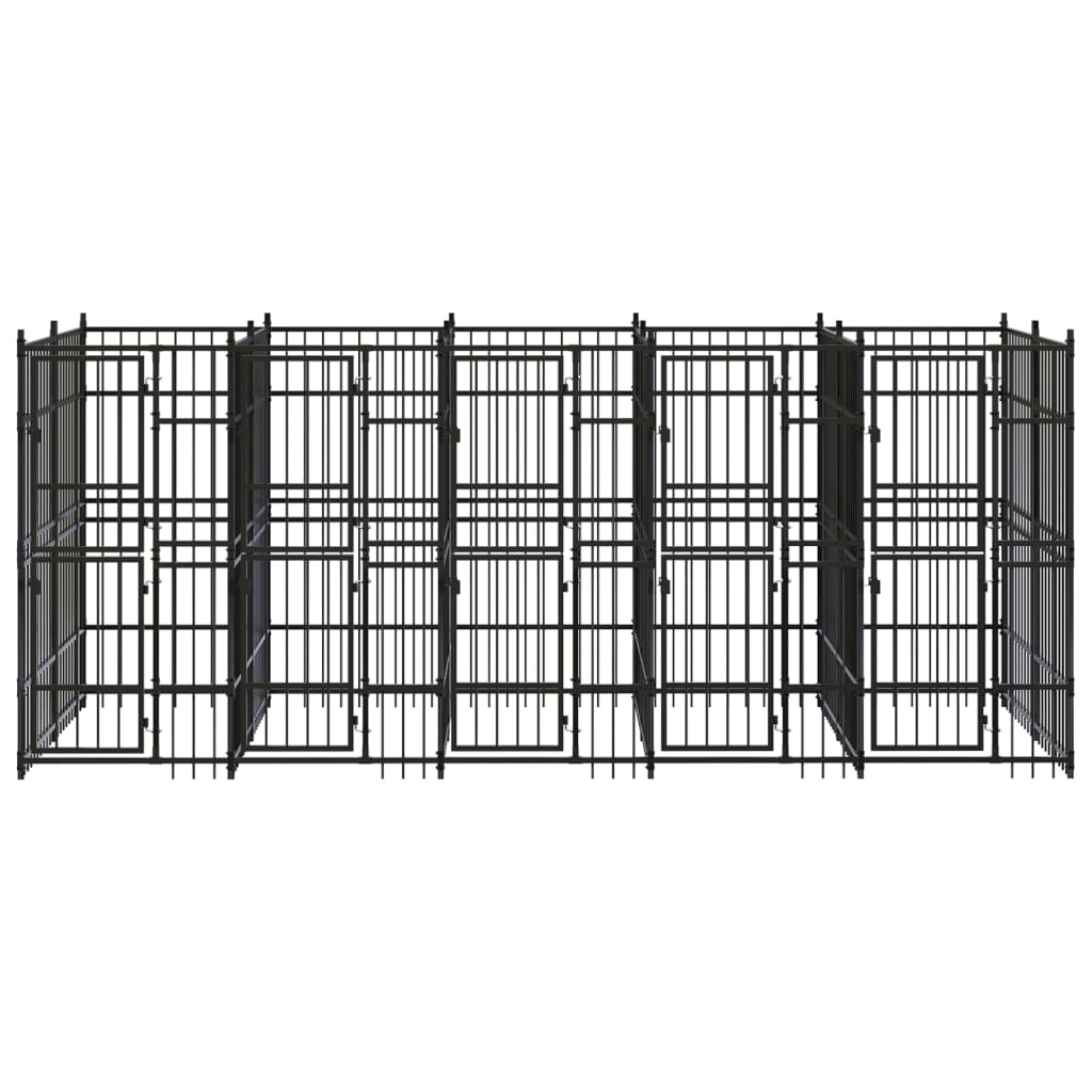 Gabbia per Cani da Esterno in Acciaio 9,22 mÂ²