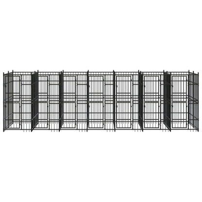Gabbia per Cani da Esterno in Acciaio 12,9 mÂ²