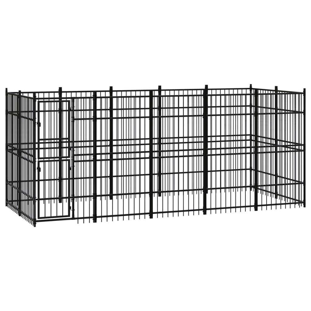 Gabbia per Cani da Esterno in Acciaio 9,22 mÂ²