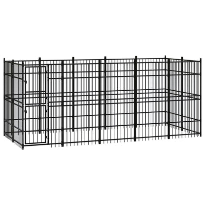 Gabbia per Cani da Esterno in Acciaio 9,22 mÂ²