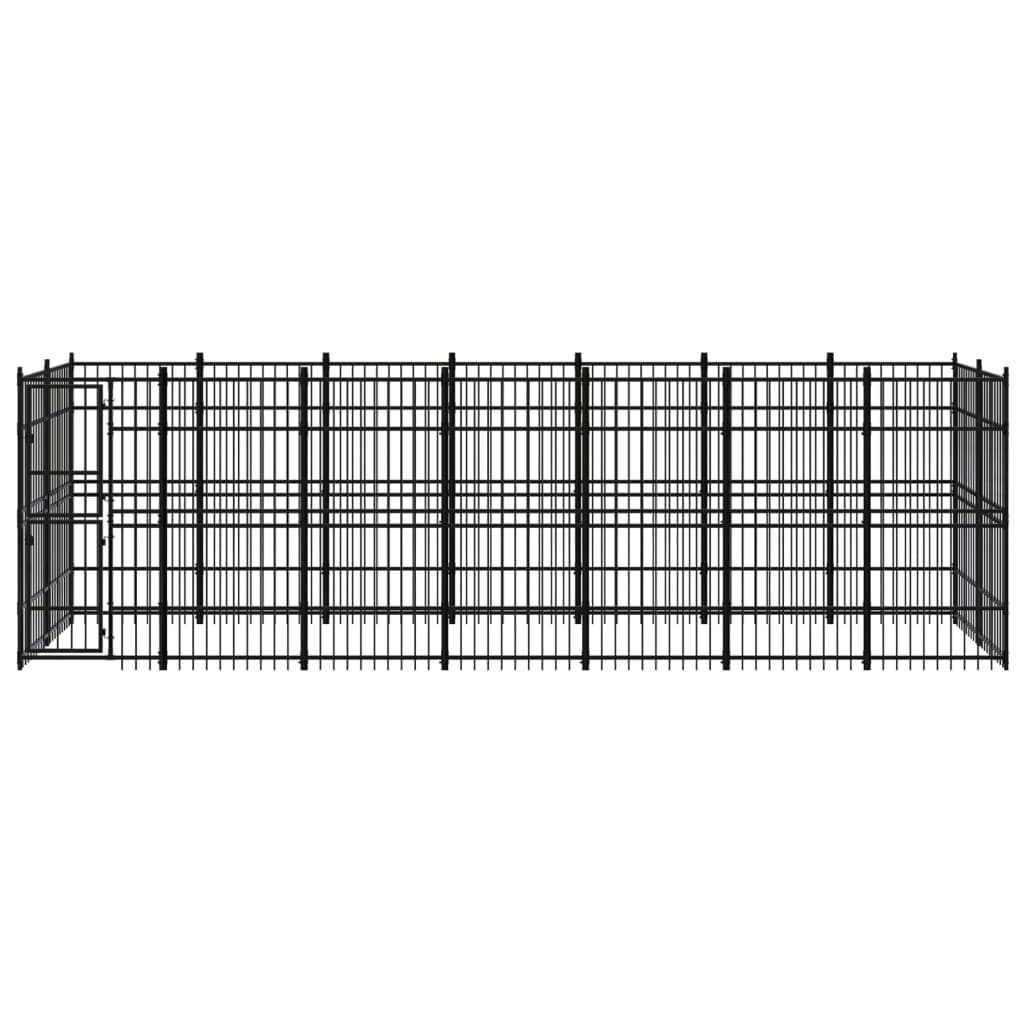 Gabbia per Cani da Esterno in Acciaio 12,9 mÂ²