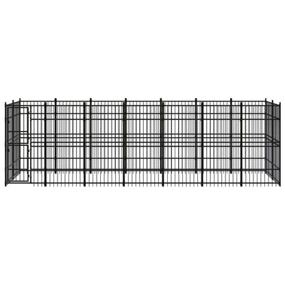 Gabbia per Cani da Esterno in Acciaio 12,9 mÂ²