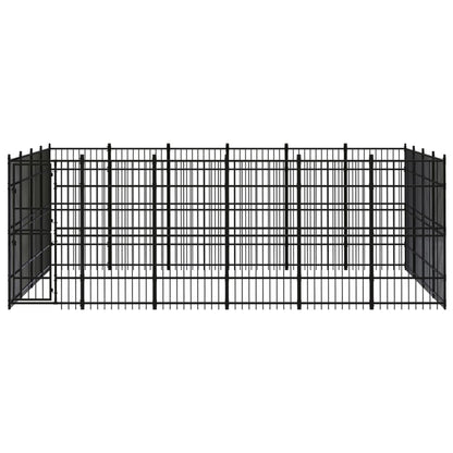 Gabbia per Cani da Esterno in Acciaio 22,12 mÂ²