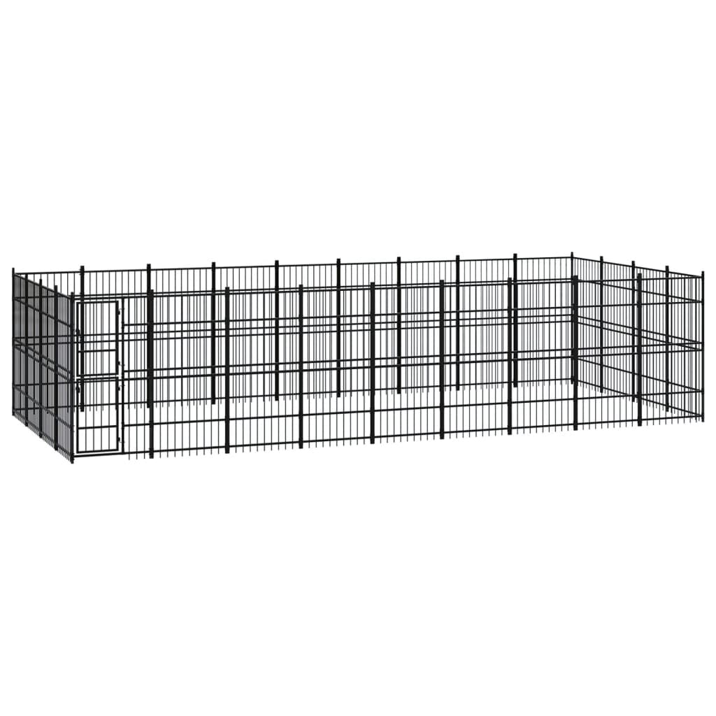 Gabbia per Cani da Esterno in Acciaio 33,18 mÂ²