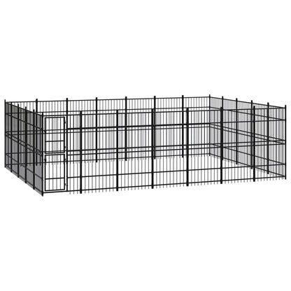 Gabbia per Cani da Esterno in Acciaio 32,26 mÂ²