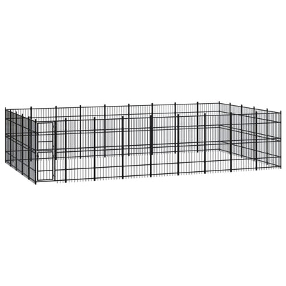 Gabbia per Cani da Esterno in Acciaio 41,47 mÂ²