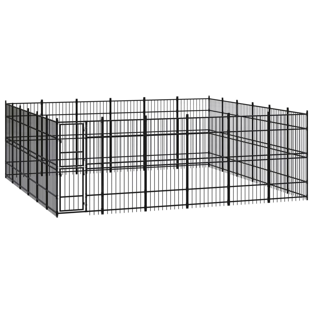 Gabbia per Cani da Esterno in Acciaio 33,18 mÂ²