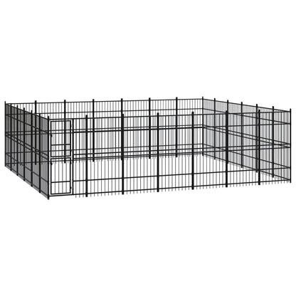 Gabbia per Cani da Esterno in Acciaio 38,71 mÂ²
