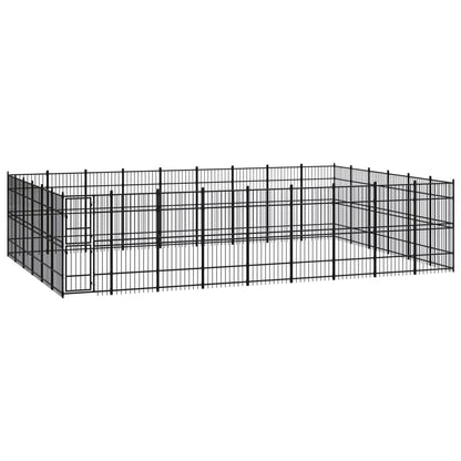 Gabbia per Cani da Esterno in Acciaio 49,77 mÂ²