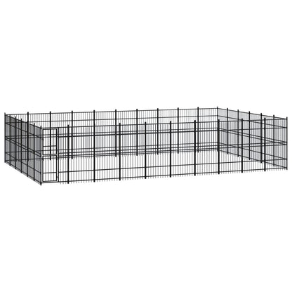 Gabbia per Cani da Esterno in Acciaio 55,3 mÂ²