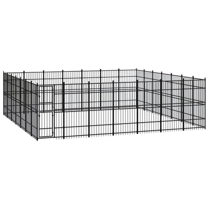 Gabbia per Cani da Esterno in Acciaio 45,16 mÂ²