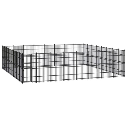 Gabbia per Cani da Esterno in Acciaio 58,98 mÂ²