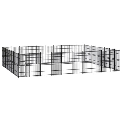 Gabbia per Cani da Esterno in Acciaio 73,73 mÂ²