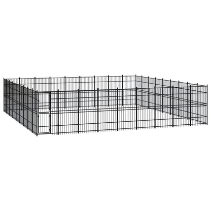 Gabbia per Cani da Esterno in Acciaio 74,65 mÂ²
