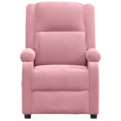 Poltrona Massaggiante Rosa in Velluto
