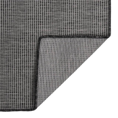Tappeto da Esterni a Tessitura Piatta 200x280 cm Grigio
