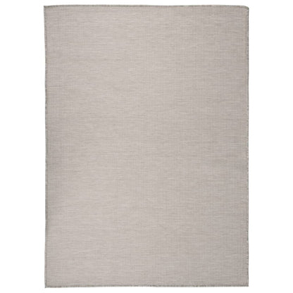Tappeto da Esterni a Tessitura Piatta 200x280 cm Tortora