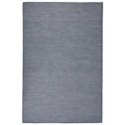 Tappeto da Esterni a Tessitura Piatta 120x170 cm Blu