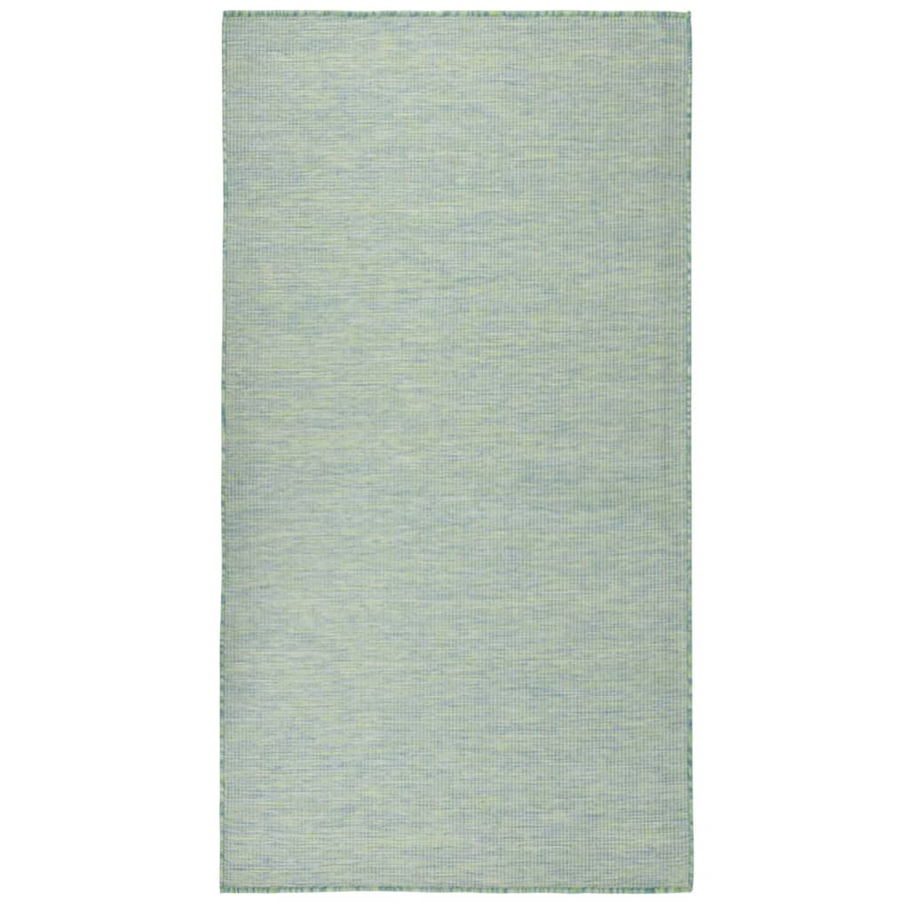 Tappeto da Esterni a Tessitura Piatta 140x200 cm Turchese