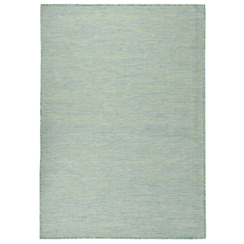 Tappeto da Esterni a Tessitura Piatta 200x280 cm Turchese
