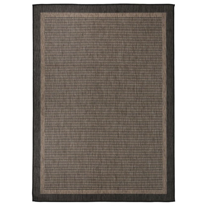 Tappeto da Esterni a Tessitura Piatta 200x280 cm Marrone Scuro