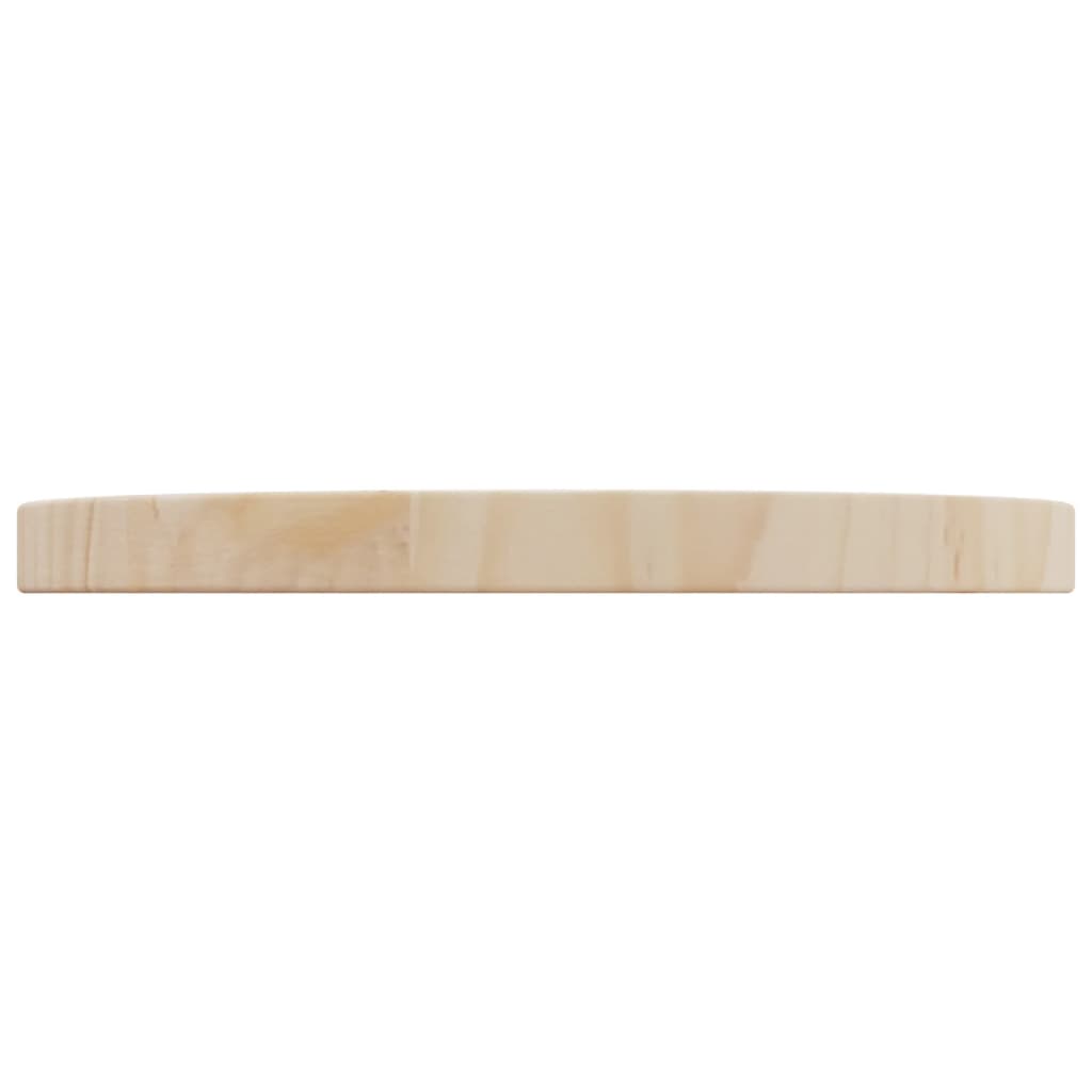 Piano Tavolo Ã˜30x2,5 cm in Legno Massello di Pino