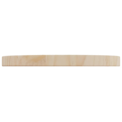 Piano Tavolo Ã˜30x2,5 cm in Legno Massello di Pino