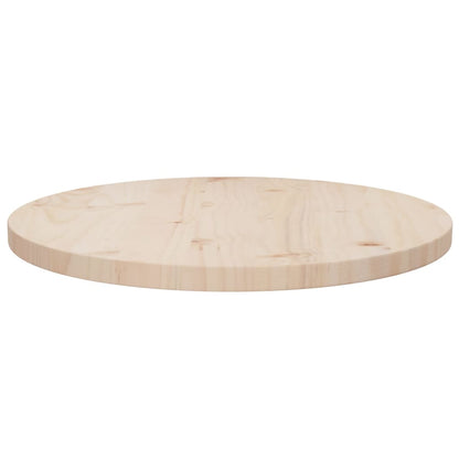 Piano Tavolo Ã˜50x2,5 cm in Legno Massello di Pino