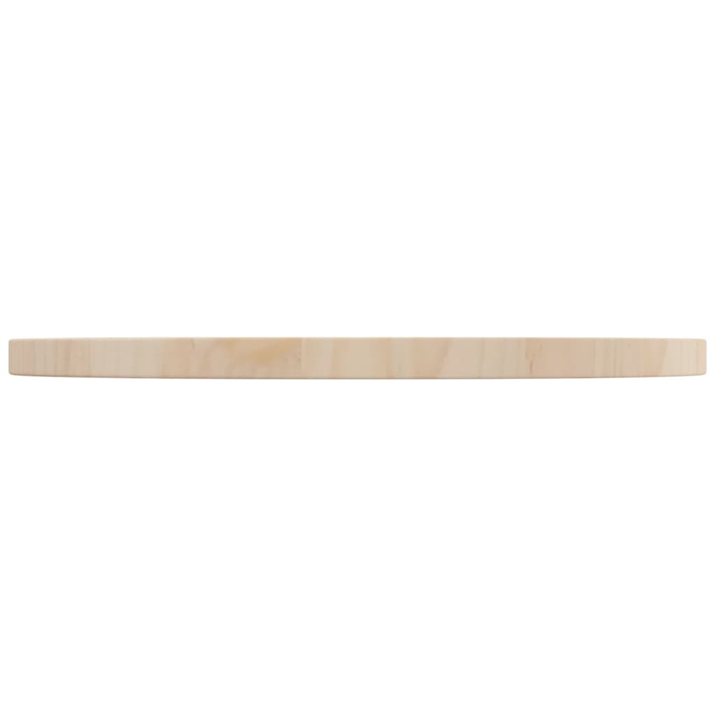 Piano Tavolo Ã˜50x2,5 cm in Legno Massello di Pino