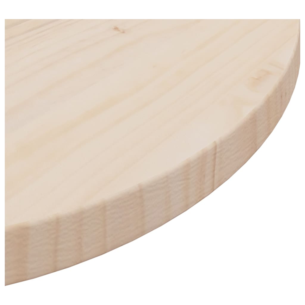 Piano Tavolo Ã˜50x2,5 cm in Legno Massello di Pino