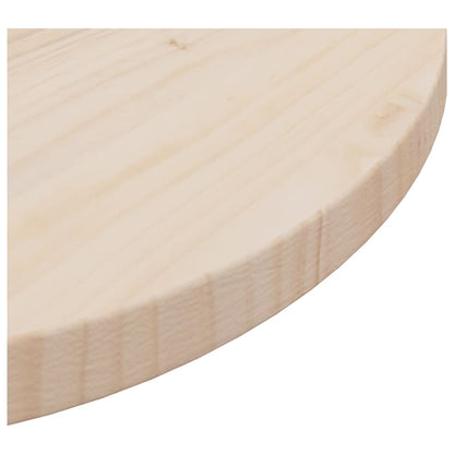 Piano Tavolo Ã˜50x2,5 cm in Legno Massello di Pino