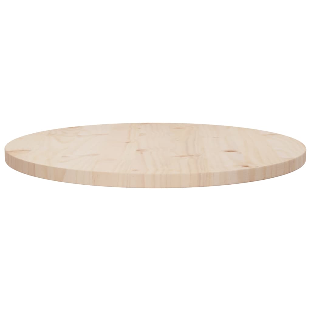 Piano Tavolo Ã˜60x2,5 cm in Legno Massello di Pino