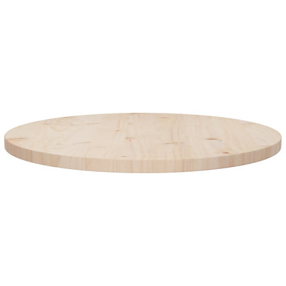 Piano Tavolo Ã˜60x2,5 cm in Legno Massello di Pino