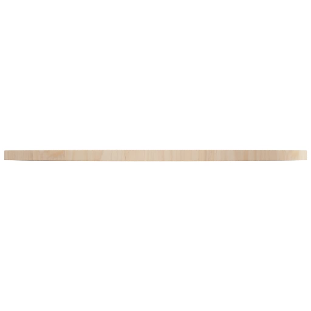 Piano Tavolo Ã˜80x2,5 cm in Legno Massello di Pino
