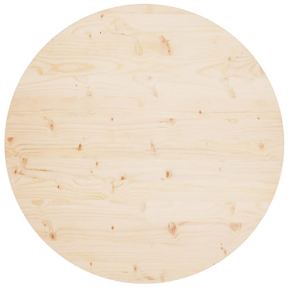 Piano Tavolo Ã˜90x2,5 cm in Legno Massello di Pino