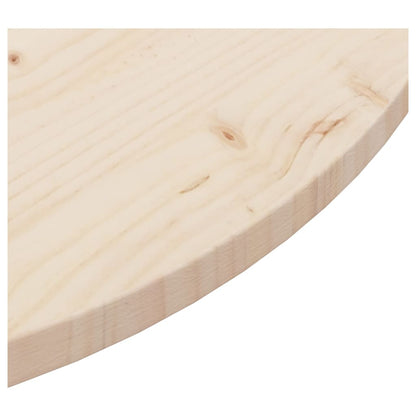 Piano Tavolo Ã˜90x2,5 cm in Legno Massello di Pino