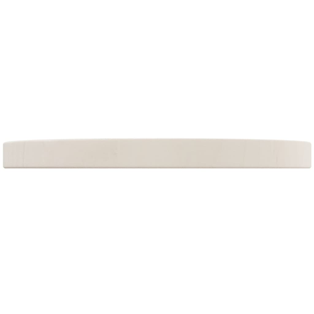 Piano Tavolo Bianco Ã˜30x2,5 cm in Legno Massello di Pino
