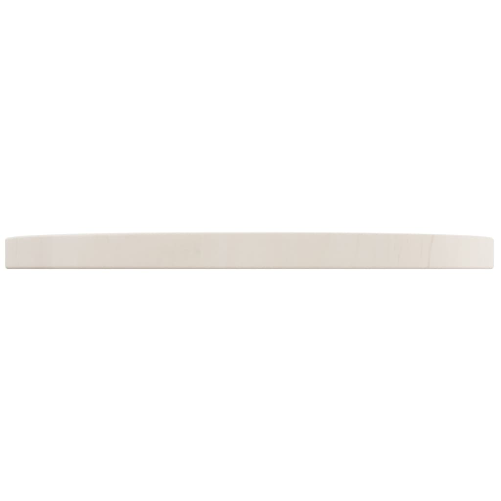 Piano Tavolo Bianco Ã˜40x2,5 cm in Legno Massello di Pino