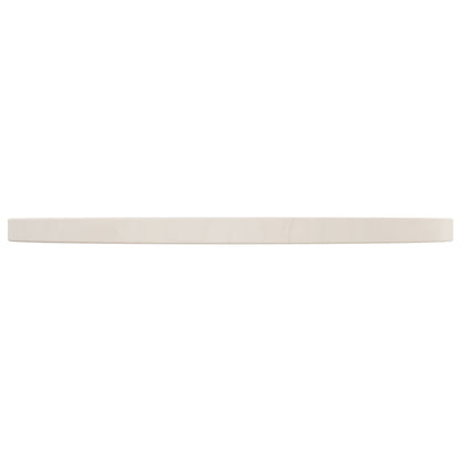 Piano Tavolo Bianco Ã˜50x2,5 cm in Legno Massello di Pino