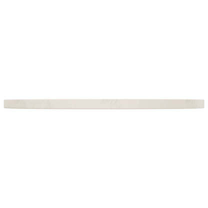 Piano Tavolo Bianco Ã˜60x2,5 cm in Legno Massello di Pino