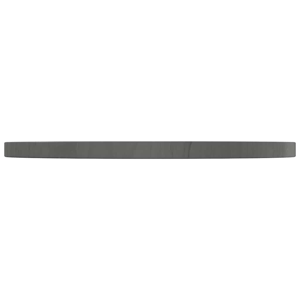 Piano Tavolo Grigio Ø60x2,5 cm in Legno Massello di Pino